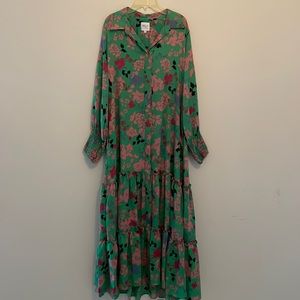 FLASH SALE !!! MISA Los Angeles maxi dress long sleeve floral